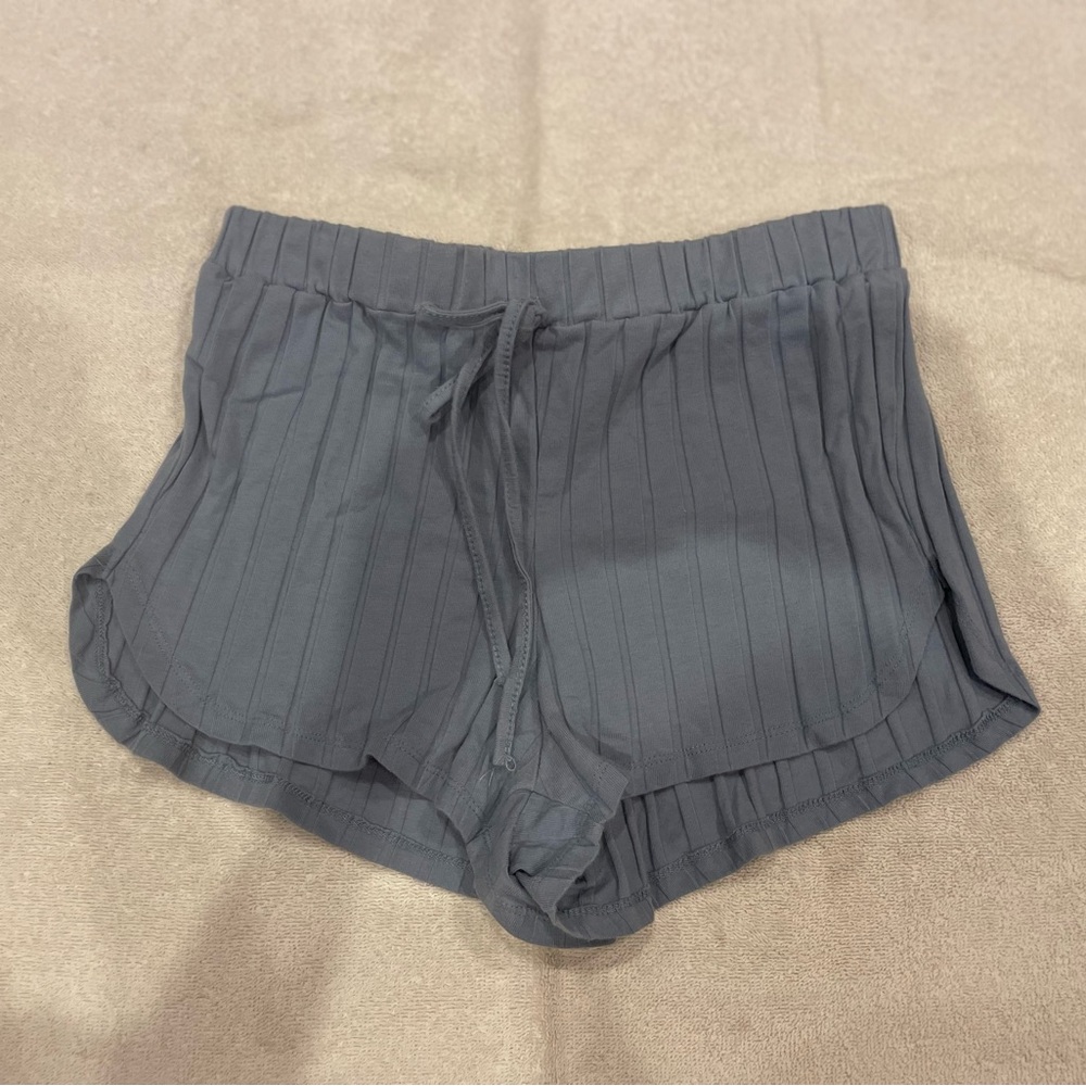 BLUE pajama shorts